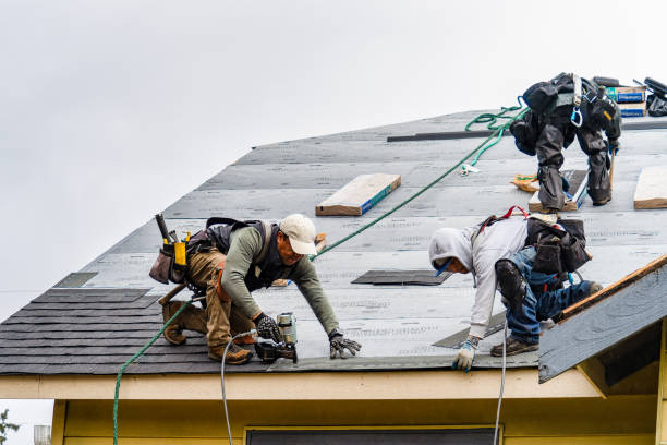Professional Flat Roof Repair technician working in Scio, OR